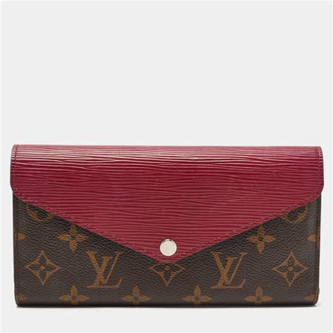 louis vuitton fuchsia canvas monogram wallet